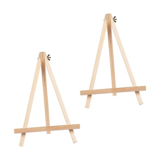 CORHAD 2 Stück Mini Holz-staffelei Kleine Tisch-staffelei aus Massivem Holz Dreieckiger Displayständer für Bilder Fotos und Mini-gemälde für Malkurse und Ausstellungen CORHAD 2 Stück Mini Holz-staffelei Kleine Tisch-staffelei aus Massivem Holz Dreieckiger Displayständer für Bilder Fotos und Mini-gemälde für Malkurse und Ausstellungen von CORHAD
