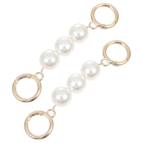 CORHAD 2 Stück Teiliges Perlen taschenverlängerungskette Ersatz handtaschenriemen Leichte und Stabile Schulterriemenverlängerung Abnehmbar Geeignet für Umhängetaschen und Clutches von CORHAD