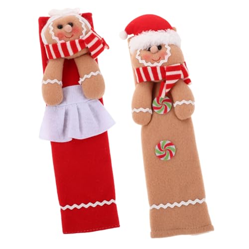 CORHAD 2 Stück Weihnachts-gingerbread Men Türgriffschoner aus Weichem Stoff Abnehmbar Vielseitig für Kühlschrank Mikrowelle Geschirrspüler Ofen Festliche Küchendekoration Schmutzabweisend CORHAD 2 Stück Weihnachts-gingerbread Men Türgriffschoner aus Weichem Stoff Abnehmbar Vielseitig für Kühlschrank Mikrowelle Geschirrspüler Ofen Festliche Küchendekoration Schmutzabweisend von CORHAD