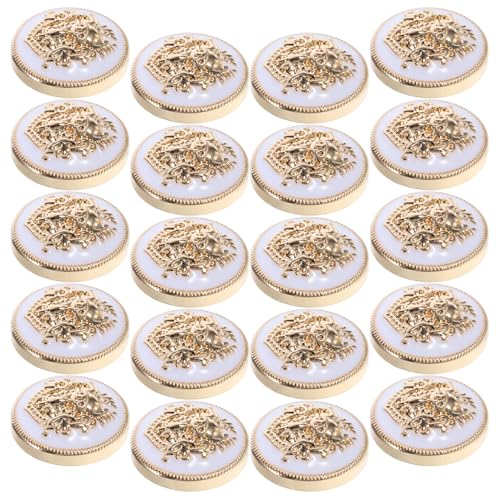 CORHAD 20 Stck Teiliges Kleine Metallknöpfe für Mäntel Vintage stil Rostfrei Robust Dekorativ Einfache Montage Geeignet für DIY bekleidung Blazer Strickjacken Trachtenmode von CORHAD
