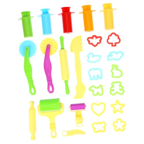 CORHAD 20 Stück Teiliges Knetset mit Teiligem Clay Extruder Werkzeugset Bunte Knetutensilien für Fantasievolles Formen Schneiden und Modellieren von Tiermotiven DIY Zufällige Farbe CORHAD 20 Stück Teiliges Knetset mit Teiligem Clay Extruder Werkzeugset Bunte Knetutensilien für Fantasievolles Formen Schneiden und Modellieren von Tiermotiven DIY Zufällige Farbe von CORHAD