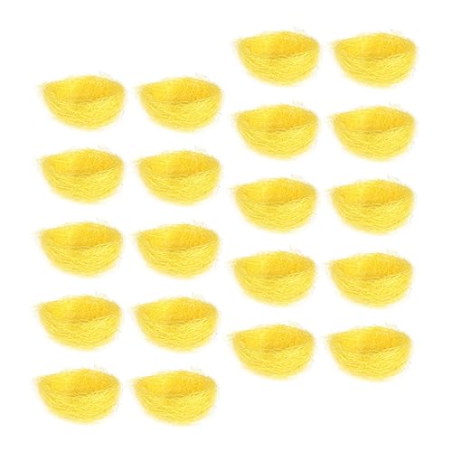 CORHAD 20 Stück Teiliges Künstliche Vogel Nester aus Robustem Material Leichte Dekoration für Heim Büro DIY Mikrolandschaft zum Platzieren von Kleinen Gegenständen Wie Süßigkeiten und von CORHAD