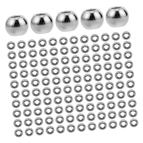 CORHAD 200 Stück Edelstahl Abstandshalter Perlen Große Bohrung Glänzend Elektroplattiert Robust Für Schmuckherstellung Armbänder Halsketten DIY Zubehör CORHAD 200 Stück Edelstahl Abstandshalter Perlen Große Bohrung Glänzend Elektroplattiert Robust Für Schmuckherstellung Armbänder Halsketten DIY Zubehör von CORHAD