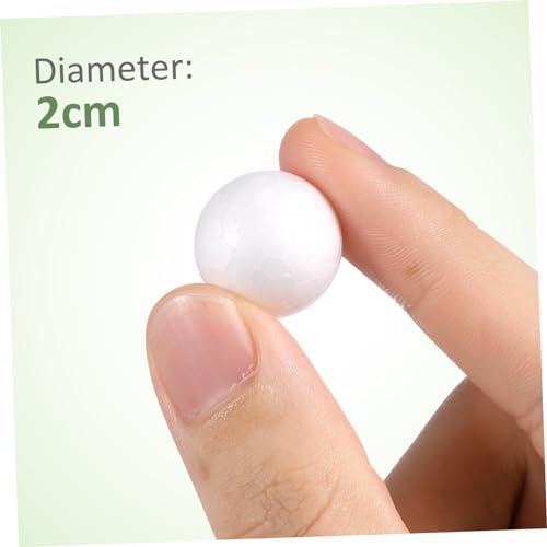 CORHAD 200 Stück Weiße Styroporkugeln Solide Polystyrolkugeln Runde Bastel und Dekokugeln für DIY Handwerk Hochzeits und Festtagsdekoration Vielseitig Bemalbar und von CORHAD
