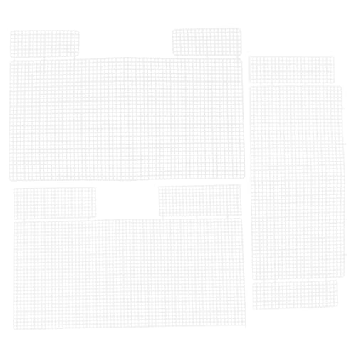 CORHAD 3 Blätter Plastik mesh Sheets DIY Tasche Material mit Glatter Oberfläche Strapazierfähig und Reißfest Vielseitig Verwendbar für Handgefertigte Taschen Bestickbar und Formstabil von CORHAD