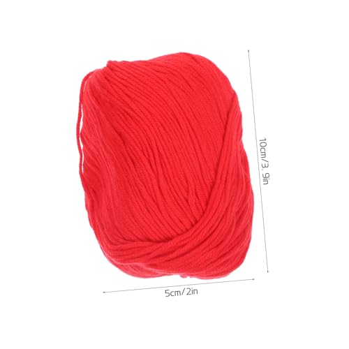 CORHAD 3 Rollen Milchbaumwolle Häkelgarn Weich Flexibel Vielseitig Einsetzbar für Handarbeiten Schmuckherstellung Heimdekoration in Kräftigem Rot CORHAD 3 Rollen Milchbaumwolle Häkelgarn Weich Flexibel Vielseitig Einsetzbar für Handarbeiten Schmuckherstellung Heimdekoration in Kräftigem Rot von CORHAD