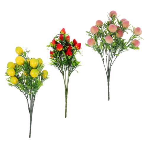 CORHAD 3 Stück Künstliche Obstzweige aus Lebensecht Gefärbt Dekorative Zweige für Fotografie Heimdekoration Festlichkeiten und Tischmittelstücke Geeignet für Innen Außendekor CORHAD 3 Stück Künstliche Obstzweige aus Lebensecht Gefärbt Dekorative Zweige für Fotografie Heimdekoration Festlichkeiten und Tischmittelstücke Geeignet für Innen Außendekor von CORHAD