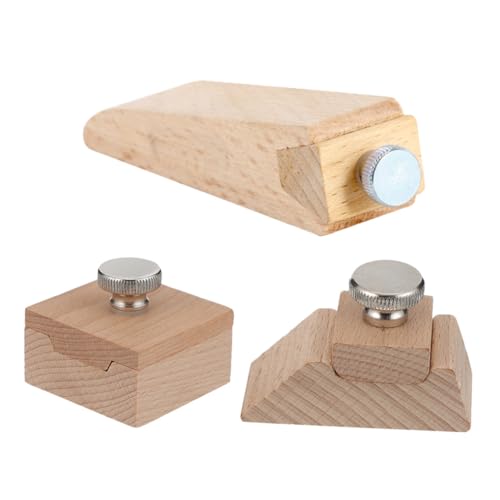 CORHAD 3 Stück Teiliges Schleifklotz aus Holz Quadratisch Abgeschrägt und Keilförmig Langlebig Handlich mit Fester Sandpapierbefestigung Kompakt für Präzises Schleifen und Polieren bei von CORHAD