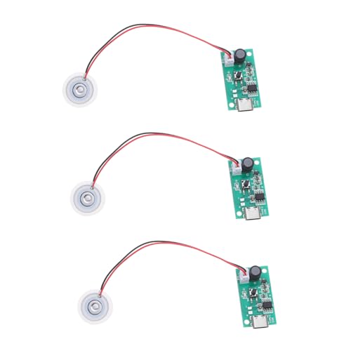 CORHAD 3 Stück Teiliges Ultrasonic Zerstäubermodul für USB Luftbefeuchter Niedrige Spannung Stabile Signalform Ultrafeine Nebelausgabe Kompatibel mit Aromatherapie und Dekorationsgeräten von CORHAD
