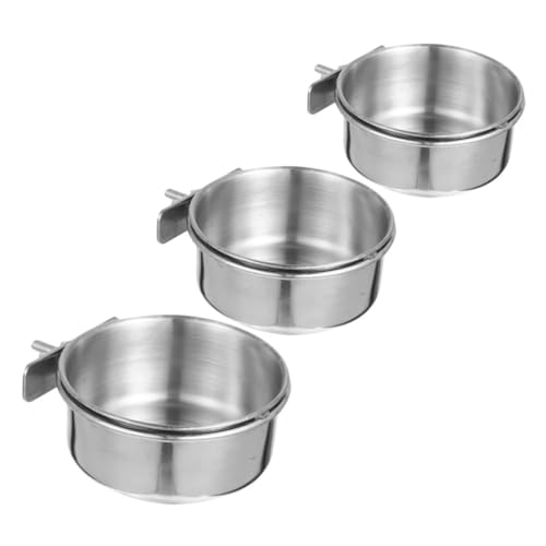 CORHAD 3 Stück Vogel Futternapf Teilig mit Sicherem Halterungssystem Abnehmbaren Näpfen aus Bissfestem Material für Papageien Wellensittiche und Kleine Vögel Einfacher und Stabiler CORHAD 3 Stück Vogel Futternapf Teilig mit Sicherem Halterungssystem Abnehmbaren Näpfen aus Bissfestem Material für Papageien Wellensittiche und Kleine Vögel Einfacher und Stabiler von CORHAD