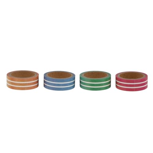 CORHAD 4 Rollen Handgefertigtes Washi Tape Streifen Dekoratives Klebeband Scrapbooking Supplies DIY Planer Tagebuch Verschönerung CORHAD 4 Rollen Handgefertigtes Washi Tape Streifen Dekoratives Klebeband Scrapbooking Supplies DIY Planer Tagebuch Verschönerung von CORHAD