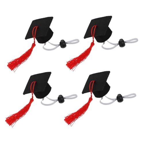 CORHAD 4 Stück Mini Doktorhut mit Farbigen Quasten Verstellbare Abschlusskappen für Kleine Haustiere Wie Hamster Katzen Igel Stilvolle Deko für Abschlussfeier und Fotoshooting CORHAD 4 Stück Mini Doktorhut mit Farbigen Quasten Verstellbare Abschlusskappen für Kleine Haustiere Wie Hamster Katzen Igel Stilvolle Deko für Abschlussfeier und Fotoshooting von CORHAD