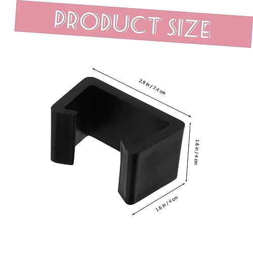 CORHAD 4 Stück Möbelclip Sofa Clip aus Rattan Kreativer Stuhlbefestiger für Zuhause Büro und Shop Zubehör Schwarz von CORHAD