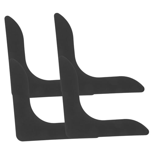 CORHAD 4 Stück Schwarze Teppich Antirutschpads mit Nano kleber Doppelseitig Haftend Rechteckiges Design rutschfeste Teppichunterlage für Teppiche und Läufer Rückstandsfrei Entfernbar für von CORHAD