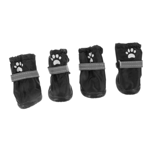 CORHAD 4 Stück wasserdichte Hundeschuhe Teiliges mit Rutschfestem Polyester Atmungsaktiv Reflektierend Bequem für Kleine und Mittlere Hunde als Pfotenschutz bei Regen und Outdoor Einsatz CORHAD 4 Stück wasserdichte Hundeschuhe Teiliges mit Rutschfestem Polyester Atmungsaktiv Reflektierend Bequem für Kleine und Mittlere Hunde als Pfotenschutz bei Regen und Outdoor Einsatz von CORHAD