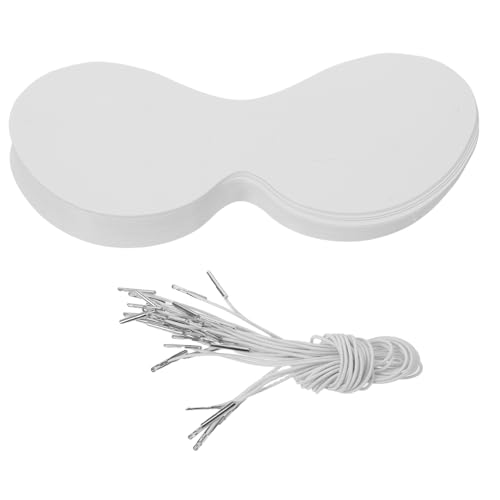 CORHAD 40stücke Blanko Papiermasken Für Junge Mädchen Weiß DIY Halbgesichtsmaske Mit Seilen Für Maskenbälle Karnevalsparty Und Bastelarbeiten von CORHAD