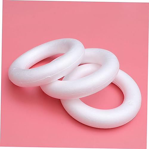 CORHAD 5 STK. Teiliges Schaumstoffringe Weiß Rundes Modell für DIY Kunst Malzubehör Jungen Mädchen Kreative Hand Auge Koordination von CORHAD