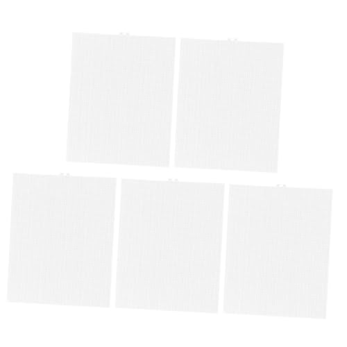 CORHAD 5 Stück Teiliges Kunststoff Mesh Canvas Langlebig und Leicht zu Reinigen Vielseitig für Stickerei Häkeln und DIY Taschenherstellung Transparente Netzstoffplatten von CORHAD