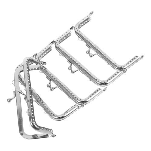 CORHAD 5 Stück Teiliges Quadratisches Metall-taschenrahmen mit Silbernem Verschluss Rostbeständig und Poliert für DIY Geldbörsen und Handtaschen zum Sicheren Verschließen und Kreativen CORHAD 5 Stück Teiliges Quadratisches Metall-taschenrahmen mit Silbernem Verschluss Rostbeständig und Poliert für DIY Geldbörsen und Handtaschen zum Sicheren Verschließen und Kreativen von CORHAD