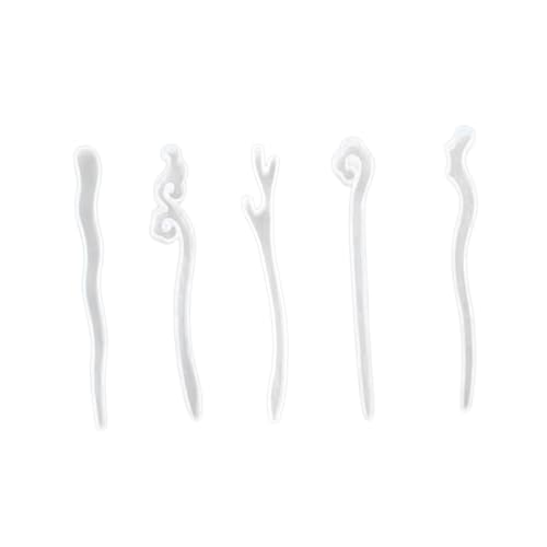 CORHAD 5 Stück Teiliges Silikon Haarnadelform DIY Spiegel Haarspange Formen Flexibel Langlebig Wiederverwendbar für Schmuckherstellung Bastelzubehör von CORHAD