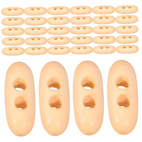 CORHAD 50 Stück Holz Knebelknöpfe Oval Doppellochig Stabile Holzknöpfe zum Nähen für Diy-projekte Mäntel Cardigans Taschen und Hüte Zubehör CORHAD 50 Stück Holz Knebelknöpfe Oval Doppellochig Stabile Holzknöpfe zum Nähen für Diy-projekte Mäntel Cardigans Taschen und Hüte Zubehör von CORHAD