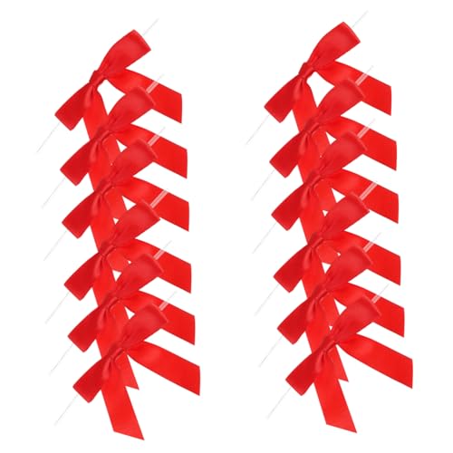 CORHAD 50stücke Kleine Rote Schleifen Aus Polyesterband Mit Eisendraht Zum Verpacken Von Geschenken Hochzeitsgeschenken Für DIY-projekte Und Partyschmuck CORHAD 50stücke Kleine Rote Schleifen Aus Polyesterband Mit Eisendraht Zum Verpacken Von Geschenken Hochzeitsgeschenken Für DIY-projekte Und Partyschmuck von CORHAD