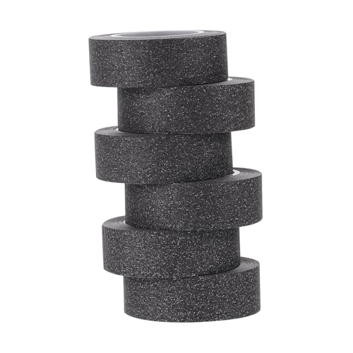 CORHAD 6 Rollen Schwarzes Glitzer Washi Tape DIY Papierklebeband für Scrapbooking Geschenkverpackung Tagebuchgestaltung Einzigartiges Glitzer design Vielseitig Einsetzbar für CORHAD 6 Rollen Schwarzes Glitzer Washi Tape DIY Papierklebeband für Scrapbooking Geschenkverpackung Tagebuchgestaltung Einzigartiges Glitzer design Vielseitig Einsetzbar für von CORHAD