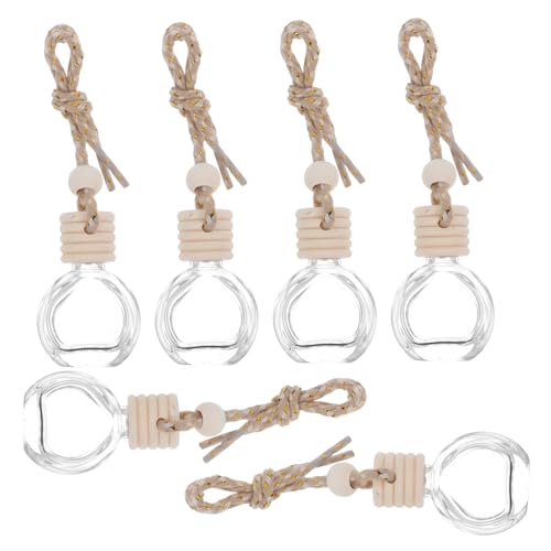 CORHAD 6 Stück Hängende Glas Parfümflaschen Auto Duftdiffusor Transparent Aromatherapie Flasche Kompakter Auto Lufterfrischer für Innenraum und Büro Dekoration CORHAD 6 Stück Hängende Glas Parfümflaschen Auto Duftdiffusor Transparent Aromatherapie Flasche Kompakter Auto Lufterfrischer für Innenraum und Büro Dekoration von CORHAD