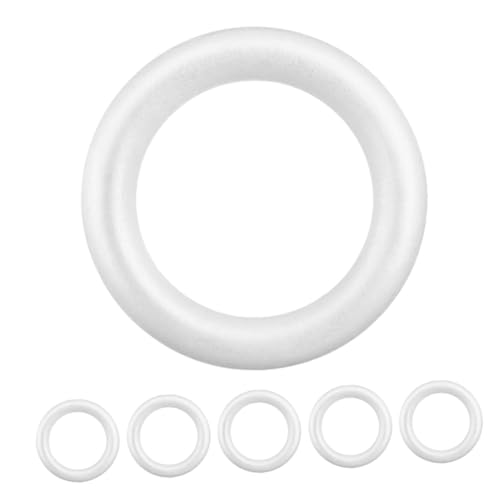 CORHAD 6 Stück Schaumstoff Ring Dekoration Saisonale Schablonen – Form Dekorieren Machen Material Weihnachtskranz Machen Rund Der Kleine Kreis Für Blumen Schaumstoff Künstlich CORHAD 6 Stück Schaumstoff Ring Dekoration Saisonale Schablonen – Form Dekorieren Machen Material Weihnachtskranz Machen Rund Der Kleine Kreis Für Blumen Schaumstoff Künstlich von CORHAD