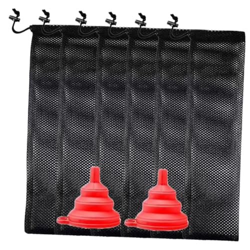 CORHAD 6 Stück Teiliges Hängende Vogelfuttersäcke aus Reißfestem Nylon und PP Langlebige Futterbeutel für Wildvögel im Garten Einfach zu Befüllen Reinigen Praktische Vogelfutterspender CORHAD 6 Stück Teiliges Hängende Vogelfuttersäcke aus Reißfestem Nylon und PP Langlebige Futterbeutel für Wildvögel im Garten Einfach zu Befüllen Reinigen Praktische Vogelfutterspender von CORHAD