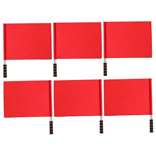 CORHAD 6 Stück Teiliges Schiedsrichterflaggen mit Rostfreiem Stahlgriff Leuchtend Rote Signalfahnen für Rennveranstaltungen Sport und Verkehrszeichen Robuste Handgriff Flaggen für CORHAD 6 Stück Teiliges Schiedsrichterflaggen mit Rostfreiem Stahlgriff Leuchtend Rote Signalfahnen für Rennveranstaltungen Sport und Verkehrszeichen Robuste Handgriff Flaggen für von CORHAD