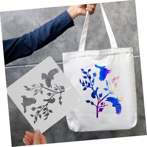 CORHAD 60 Stück Teiliges Blumen Schmetterling Muster DIY Wandmalerei Stencils Große Kunststoff Vorlagen für Handwerk Dekoration Kreative Kunstprojekte von CORHAD