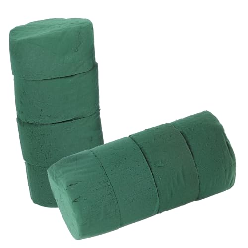 CORHAD 8 Stück Runde Blumenschaumblöcke Teilig Grün mit Starker Wasseraufnahme für Frische und Künstliche Blumenarrangements Hochzeitsdeko Blumensteckschaum Steckmoos von CORHAD