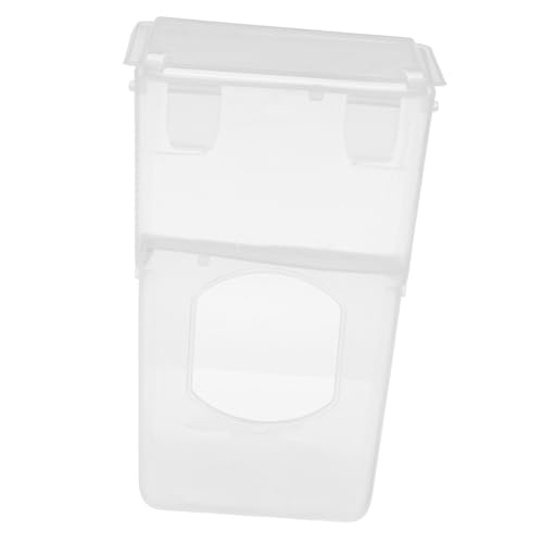 CORHAD Automatischer Hängender Tauben Wachtelfutterspender aus Wiederverwendbarer Vogelfutterspender mit Anti streu Funktion Geeignet für Vogelkäfige und Volieren von CORHAD