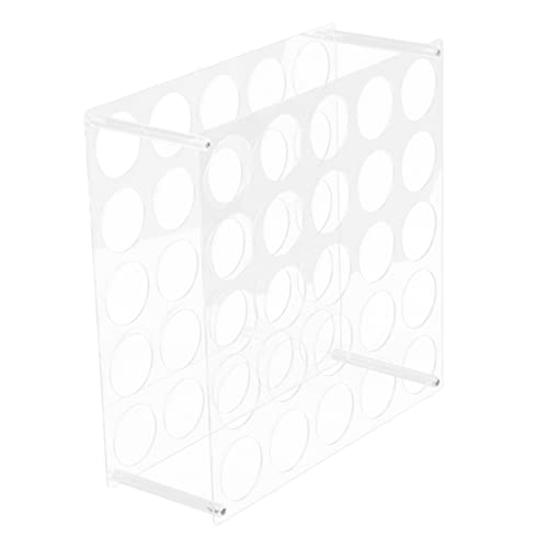 CORHAD Bastelpapierständer Rollenaufbewahrung Display Acryl Stabiler Ständer Leicht Mehrraum-Tischplatte Verpackung Für Regal Papier Vinyl Bastel-Organizer Rack Löcher Fächer Mit Halter von CORHAD