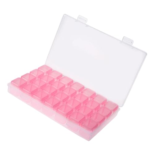 CORHAD Fächer Schmuckkästchen Transparentes Aufbewahrungsbox Nail Art Organizer mit Verstellbaren Trennwänden und Doppelt Sicherem Verschluss Leichtes Kunststoff-case für Nagelkunst und von CORHAD