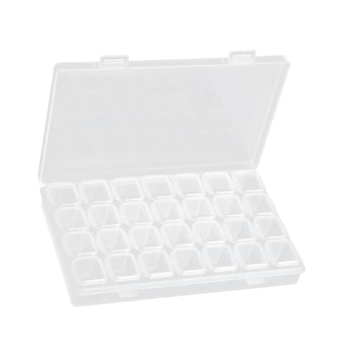 CORHAD Fächer Sortierbox Transparent mit Abnehmbaren Trennern Kunststoff Schmuck Aufbewahrungsbox für Nagelkunst und Perlen Leicht und Kompakt Klare Schmuckschatulle mit Sicherem CORHAD Fächer Sortierbox Transparent mit Abnehmbaren Trennern Kunststoff Schmuck Aufbewahrungsbox für Nagelkunst und Perlen Leicht und Kompakt Klare Schmuckschatulle mit Sicherem von CORHAD