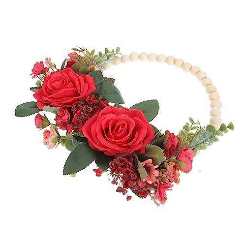CORHAD Hängender Blumenkranz Aus Kunstblumen Für Haustür Eleganter Türkranz Mit Täuschend Echten Rosen Für Frühlings Und Feiertagsdekoration Langlebig Und Pflegeleicht CORHAD Hängender Blumenkranz Aus Kunstblumen Für Haustür Eleganter Türkranz Mit Täuschend Echten Rosen Für Frühlings Und Feiertagsdekoration Langlebig Und Pflegeleicht von CORHAD