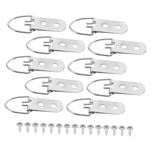 CORHAD Heavy Duty D Ring Picture Hangers mit Schrauben Belastbare Aufhänger für Bilderrahmen Kunstwerke Spiegel Vielseitige Teiliges Bildaufhängungs CORHAD Heavy Duty D Ring Picture Hangers mit Schrauben Belastbare Aufhänger für Bilderrahmen Kunstwerke Spiegel Vielseitige Teiliges Bildaufhängungs von CORHAD