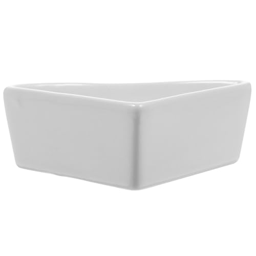 CORHAD Keramiknapf Hamster Dreieckige Futterschale Wasserschale Mehrzweck Futter Trinknapf Kleintiere Haustiere Weiß Robust und Praktisch CORHAD Keramiknapf Hamster Dreieckige Futterschale Wasserschale Mehrzweck Futter Trinknapf Kleintiere Haustiere Weiß Robust und Praktisch von CORHAD