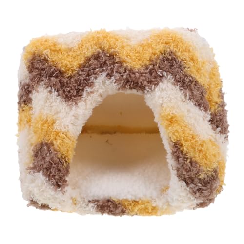 CORHAD Kleines Hamsterbett aus Warmem Korallenfleece Gemütliches Versteck und Schlafhöhle für Hamster Eichhörnchen und Kleine Haustiere Waschbares Nest für Sicheren Winterschutz von CORHAD