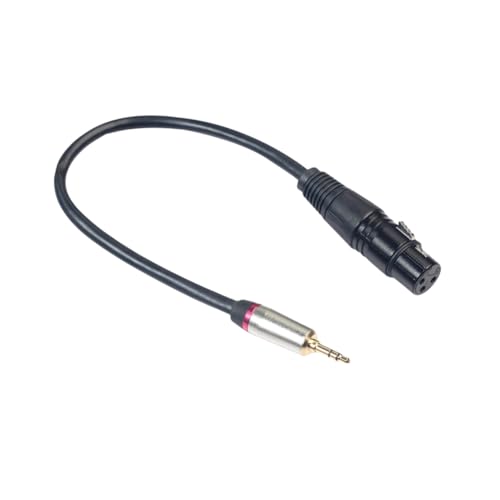 CORHAD Klinke Xlr Adapterkabel Schwarz Symmetrisches Audiokabel mit Vergoldetem Stecker Langlebiges Kupferkabel Pvc beschichtet für Hohe Klangqualität Mikrofonverbindung von CORHAD