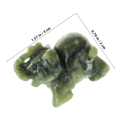 CORHAD Kristall Elefantenfigur Handgeschnitzt Stabile Dekoration für Haus Büro Tisch Geschenk Feng Shui Ornament aus Natürlichem Kristall von CORHAD