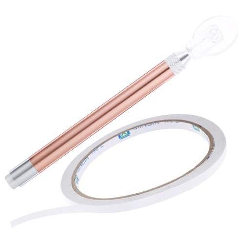 CORHAD LED Diamant Malerei Roller mit Goldfarbenem Leuchtrad und Speziellem Klebeband Druckroller für Fester Haftung von Strasssteinen Ergonomisch Wiederverwendbar Zubehör für DIY CORHAD LED Diamant Malerei Roller mit Goldfarbenem Leuchtrad und Speziellem Klebeband Druckroller für Fester Haftung von Strasssteinen Ergonomisch Wiederverwendbar Zubehör für DIY von CORHAD