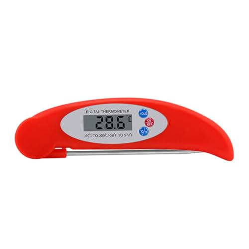 CORHAD Lebensmittelthermometer Fleischthermometer Einstichthermometer Küchenthermometer Elektronisches Digitalthermometer Rot CORHAD Lebensmittelthermometer Fleischthermometer Einstichthermometer Küchenthermometer Elektronisches Digitalthermometer Rot von CORHAD