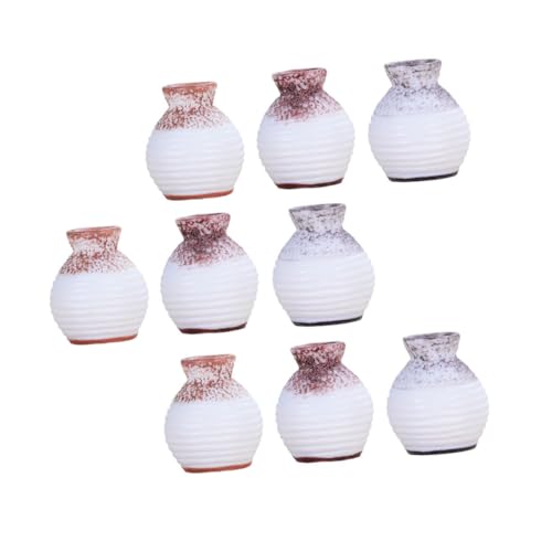 CORHAD Mini-Vase mit dünnem Mund, Mini-Vase für Katzenschnurrhaare, Mini-Hausvase, Dekoration, Outdoor-Spielzimmer, 9 Stück, 002U6L108035 von CORHAD