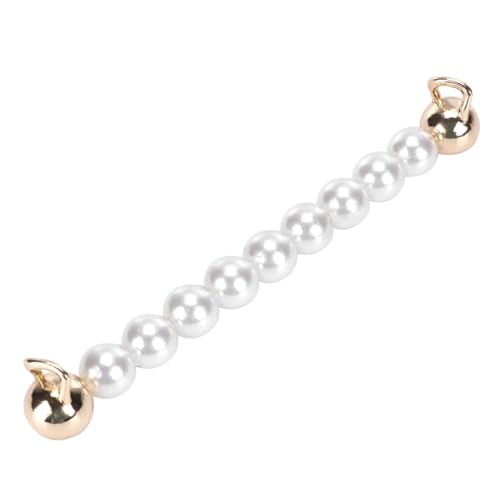 CORHAD Perlen handtaschenriemen mit Doppeltem Legierungsverschluss Rostbeständige Leichte Kettenersatzriemen für Damen Geldbörsen und Umhängetaschen Elegantes Zubehör für Personalisierte von CORHAD