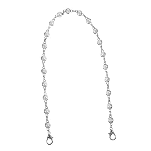 CORHAD Perlenkette Handtaschenriemen mit Abnehmbaren Karabinern Eleganter Schultergurt für Damen DIY Zubehör für Umhängetaschen und Geldbörsen von CORHAD