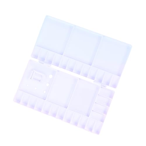 CORHAD Plastikfarbenpalette Bürste Malerei Künstler Farbtablett Malenschale Palette Abteil Faltenmischpalette Reise-Aquarellpalette Aquarellklapppalette Farbmischtablett zum Malen Weiß CORHAD Plastikfarbenpalette Bürste Malerei Künstler Farbtablett Malenschale Palette Abteil Faltenmischpalette Reise-Aquarellpalette Aquarellklapppalette Farbmischtablett zum Malen Weiß von CORHAD