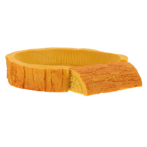 CORHAD Reptilien Wasserschale mit Baumrinden Optik Lebensgroßes Futter Trinkbecken für Schildkröten und Echsen Geeignet für Kriechtier Terrarien Leicht zu Reinigen und Ausbruchsicher CORHAD Reptilien Wasserschale mit Baumrinden Optik Lebensgroßes Futter Trinkbecken für Schildkröten und Echsen Geeignet für Kriechtier Terrarien Leicht zu Reinigen und Ausbruchsicher von CORHAD